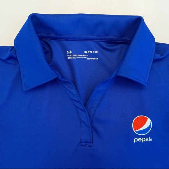 Pepsi Under Armour Women’s Performance Polo Golf Blue Employee Staff XL X-large - Picture 9 of 10